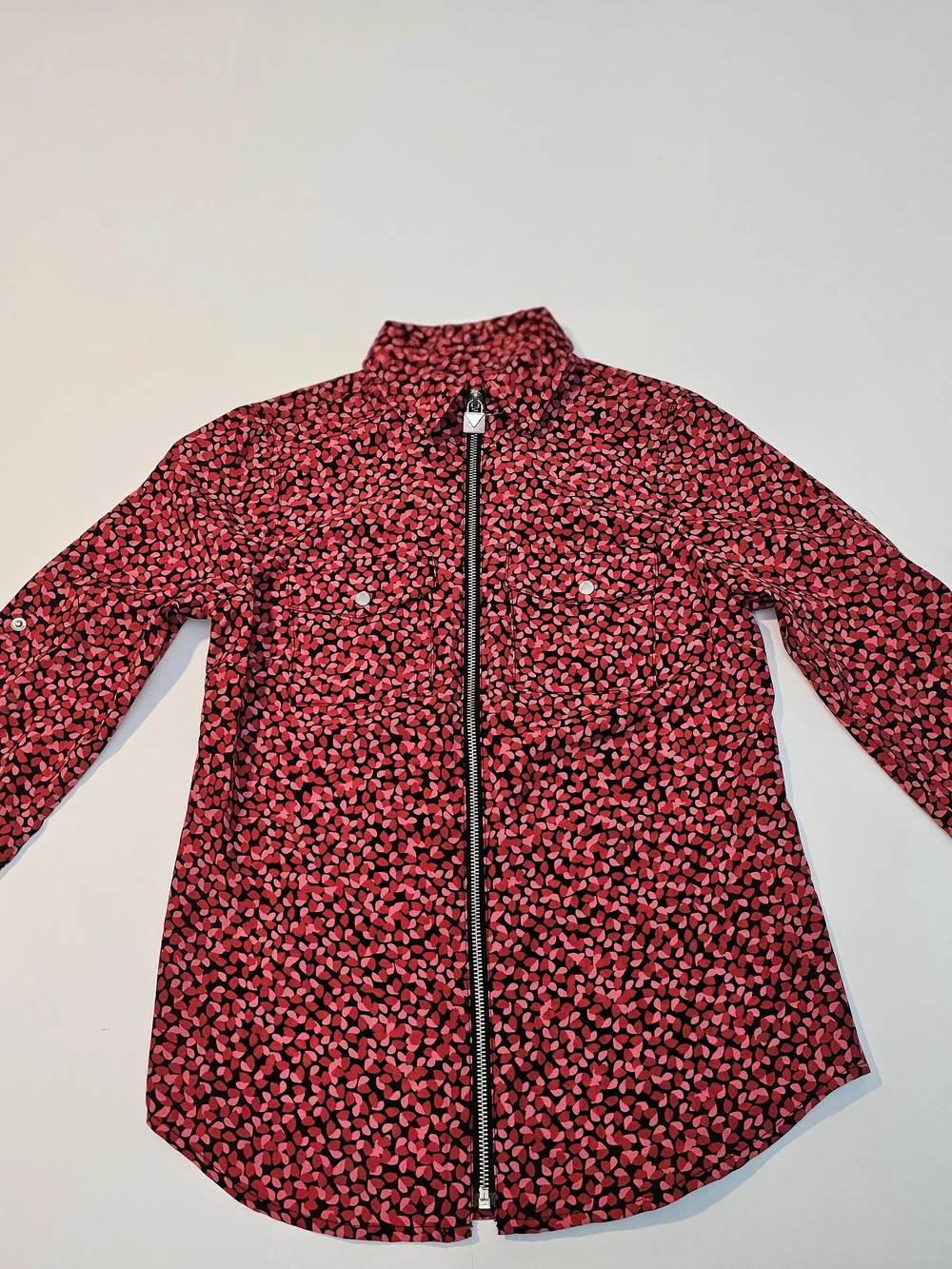 Michael Kors Heart Front Zip Blouse